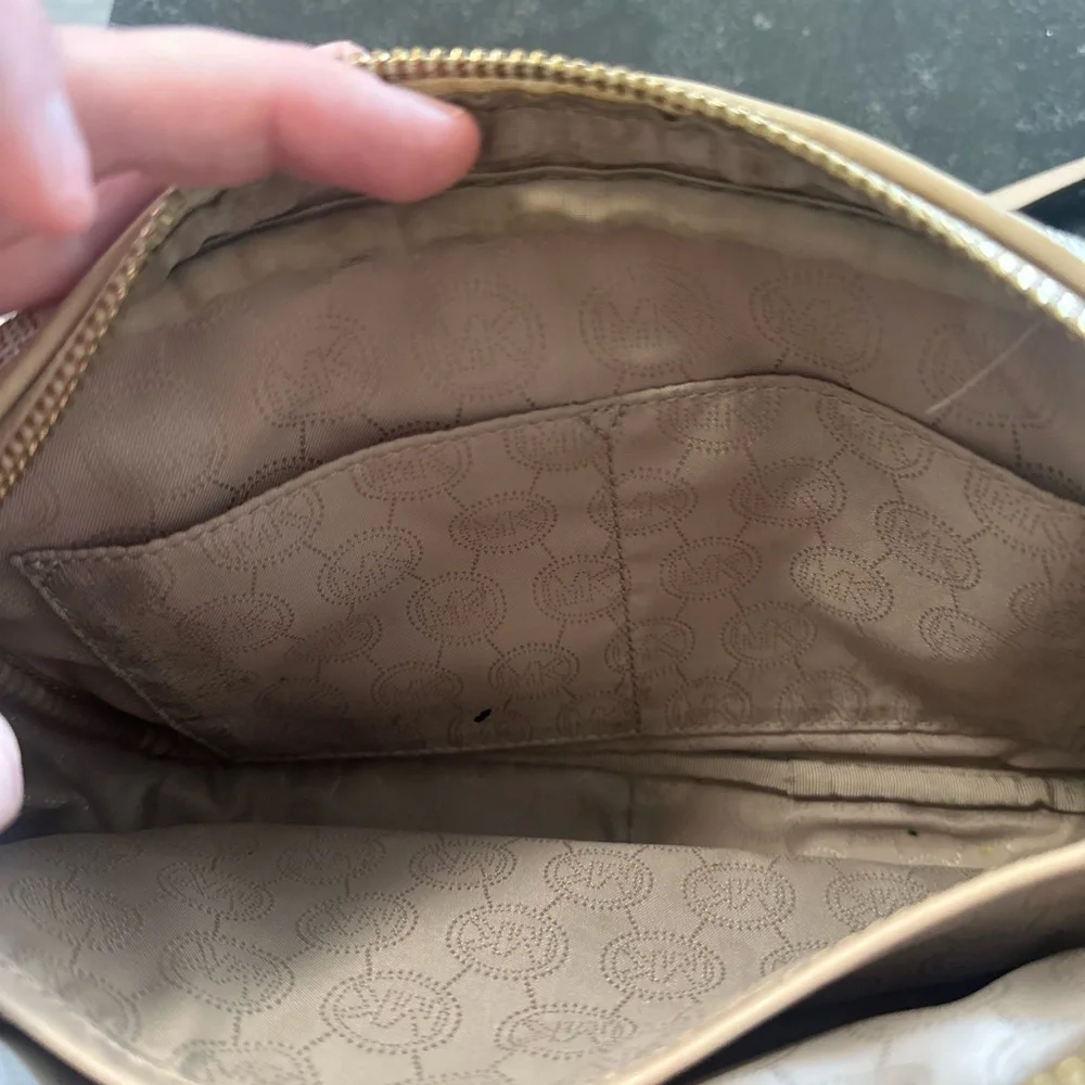 Michael Kors Beige Crossbody Bag